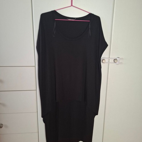 Mat black dress, size M