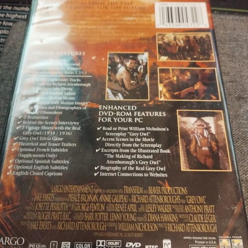 Grey Owl DVD Special Edition mint condition