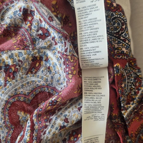FatFace Sunkissed Juno Hanky Hem Paisley Maxi Dress like new, size L