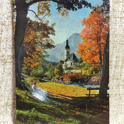 Autumn Mood card new, plays like a 45 rpm record