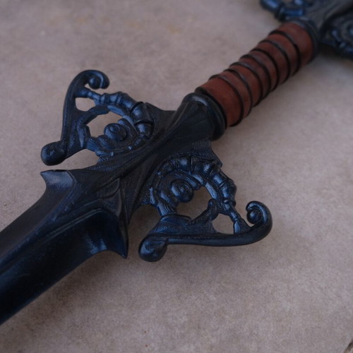 Sword of Miracles Lineage 2 cosplay, 3D printed, leather handle