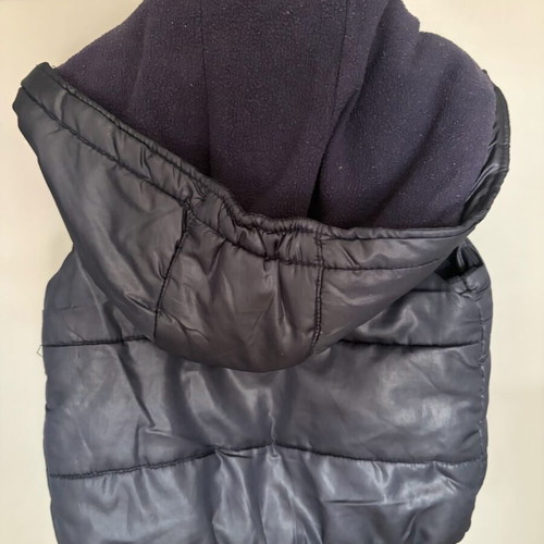 Children's sleeveless waterproof jacket used, fleece lined, blue, 2 years, 92 cm
