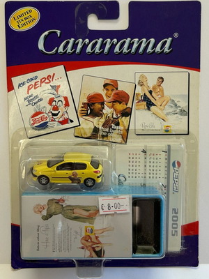 Cararama 2005 Pegeuot 206 Pepsi Limited Tin Box Edition καινούργιο