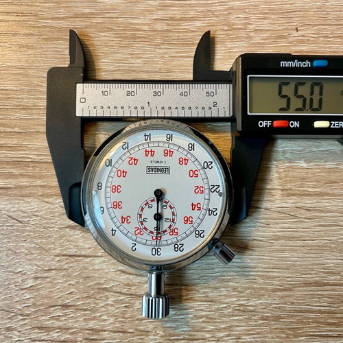 Leonidas/Heuer Vintage Chronograph manual winding like new