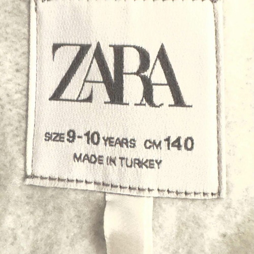 Zara girls' sweatshirt size 140 (9-10 years) like new, grey with blue letters