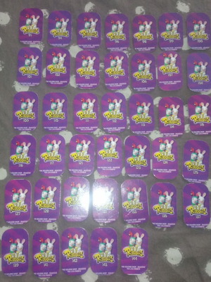 Rabbids metal caps set used, 40 pieces numbers 91-144