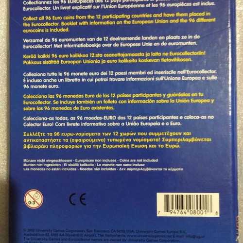 Euro Coins series in case in excellent condition