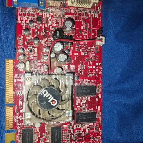 Club 3D ATI Radeon 9550 256MB AGP graphics card used