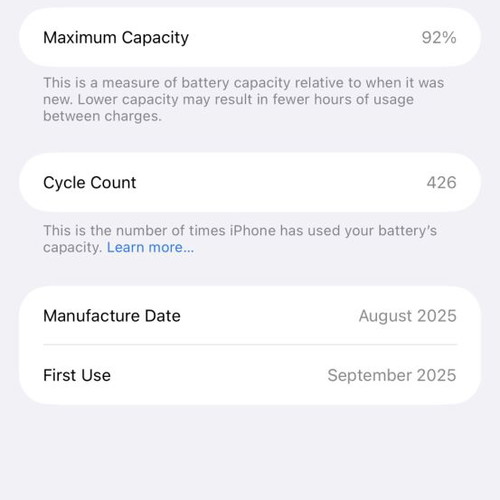 iPhone 17 Air 256GB used, turquoise, fully functional