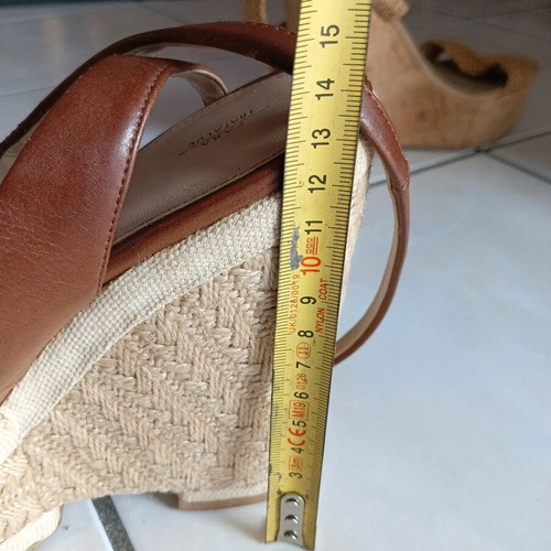 Zara Trafaluc women's platform shoes used, brown, size 38, 12 cm heel