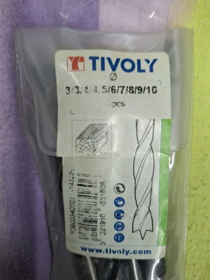 Wood drill bits set of 10 new