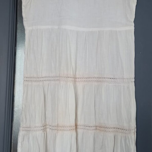 Pepe Jeans vintage linen boho dress like new, white, size M