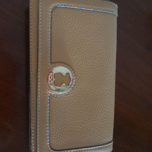 Tous leather women's wallet used beige