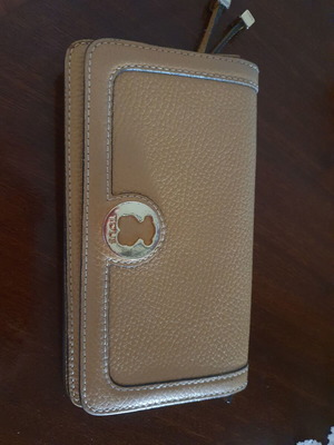 Tous leather women's wallet used beige