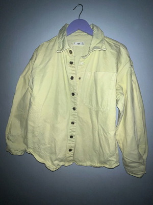 Mango denim jacket oversized μέγεθος L σε λεμόνι χρώμα σαν καινούργιο