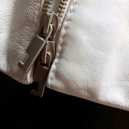 Vera Pelle leather jacket white, like new, size 40
