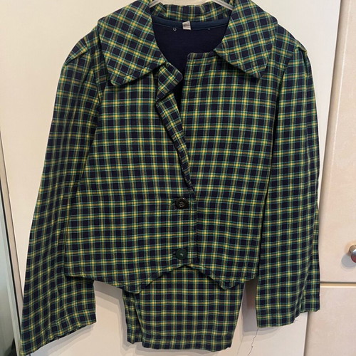 Clothing set pants and jacket like new, blue and green