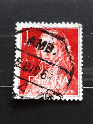 Γραμματόσημο Ισπανίας 1961 με Λεάνδρο Φερνάντεθ ντε Μορατίν μεταχειρισμένο
