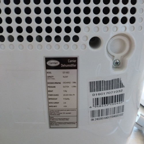 Carrier dehumidifier like new