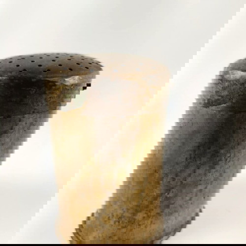 Αντίκα μπρούτζινη ζαχαριέρα μεταχειρισμένη, εσωτερικά γανωμένη