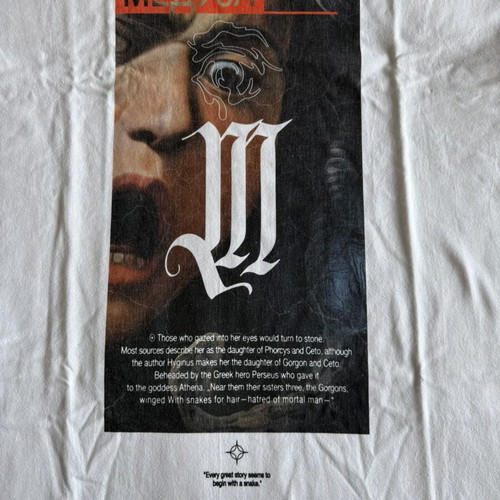 Mister Tee Meduza T-shirt, oversized, white, cotton, L/XL