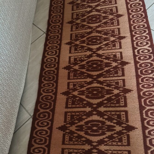 Wool runner rug, 2.93 x 0.67 m