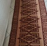 Wool runner rug, 2.93 x 0.67 m