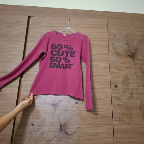 Benetton girls' blouse used, fuchsia, 100% cotton, size XL
