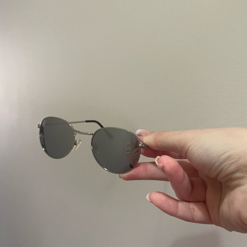 OJO women's sunglasses mirror new, black and silver