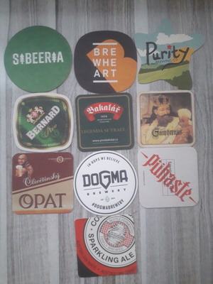 Beer Coasters used, set of 10 No 17