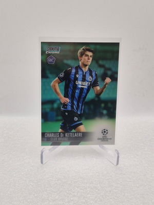 2020-21 Topps Aqua Refractor Charles De Ketelaere #36 Rookie Card used