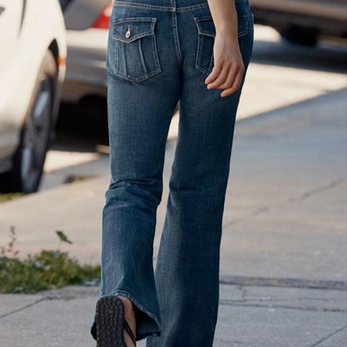 Zara Low Rise Bootcut Jeans Y2K Style EU40 New