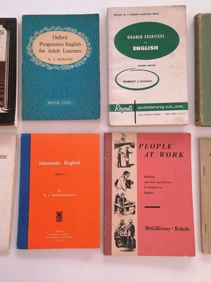 English Language Learning used 8 books old 60's