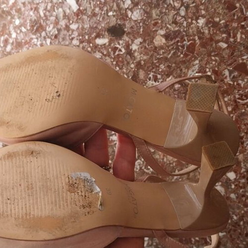 Migato pumps like new, satin, size 39, beige