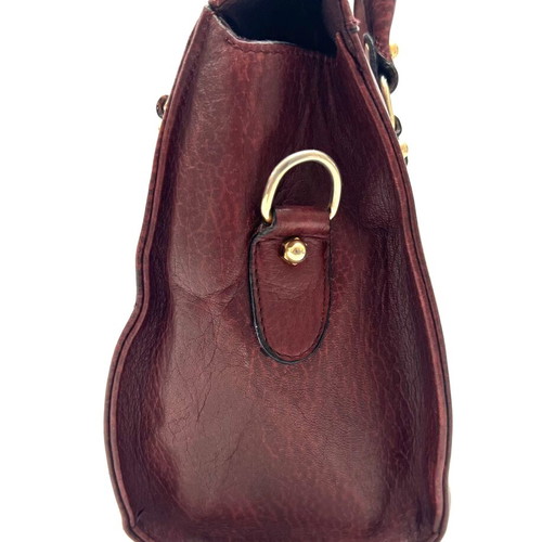 Aigner Burgundy Vintage Leather Handbag used