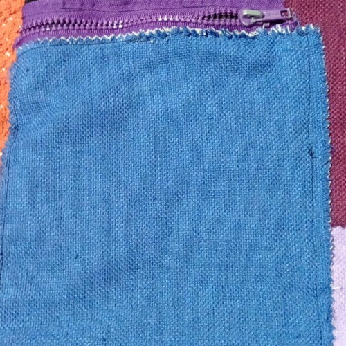 Boho Patchwork Tote Bag used, shoulder, black and purple