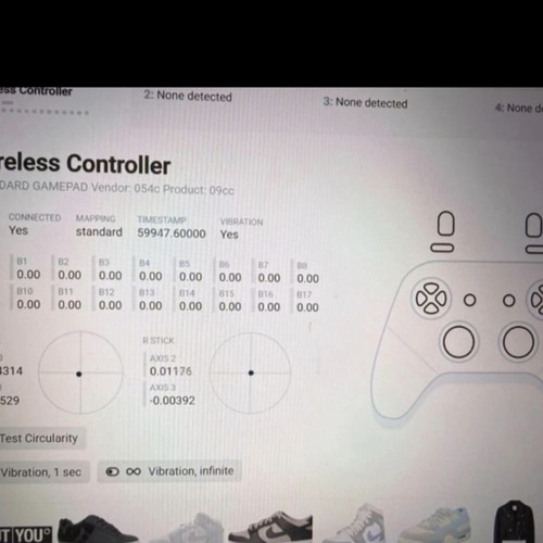 Sony PS4 controllers like new, one with broken analog stick