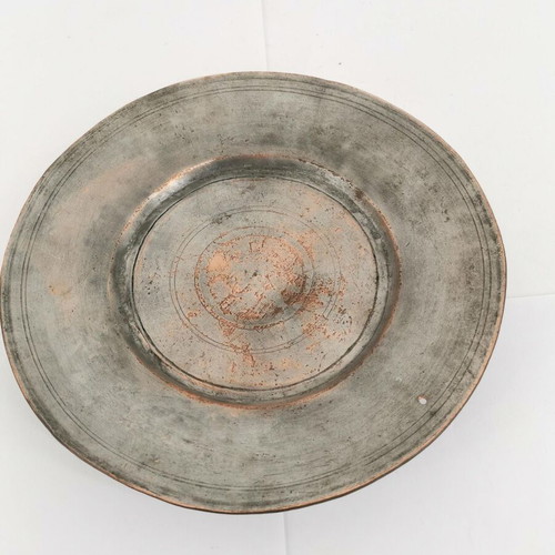 Small copper plate used, circa 1900
