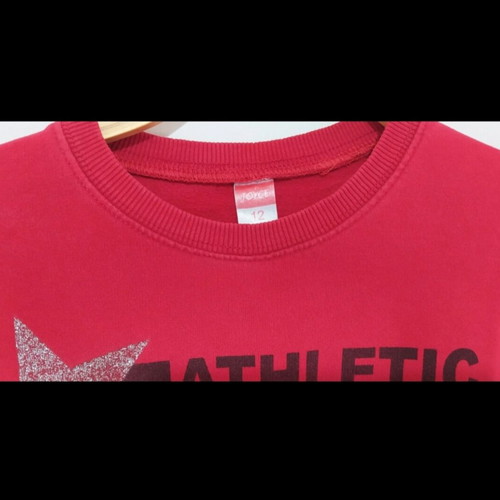 Joyce thin sweatshirt used, size 158 cm, black and red