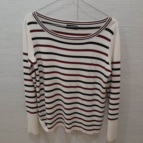 Zara striped blouse like new, size L, black and beige