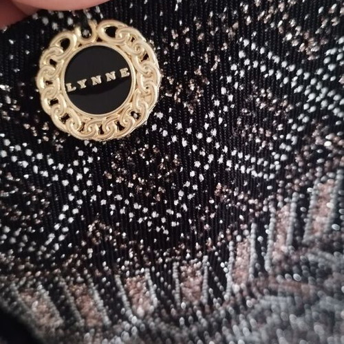 Lynne mini dress like new, size 42, black with white and pink gold details