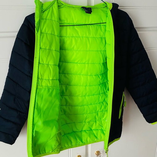 Children's jacket used No 10Y dark blue with hood