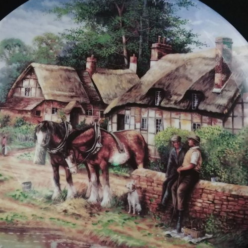 Bradex wall plates set of 4 Wedgwood fine bone china 1992 new