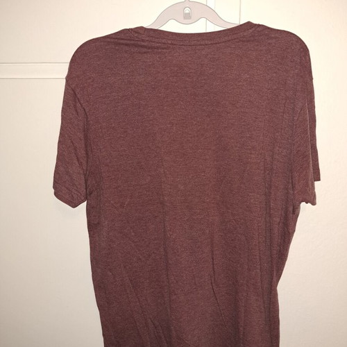 Admiral T-shirt size L used, bordeaux with print