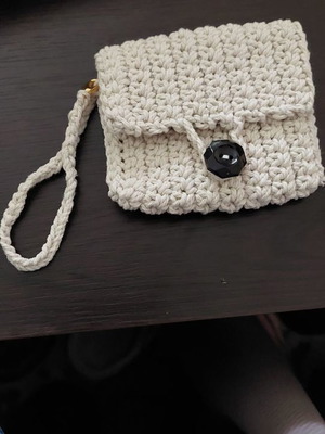 Handmade wallet new with wrist strap