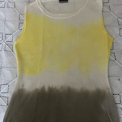 Trussardi knitted top like new, gray and yellow, size M