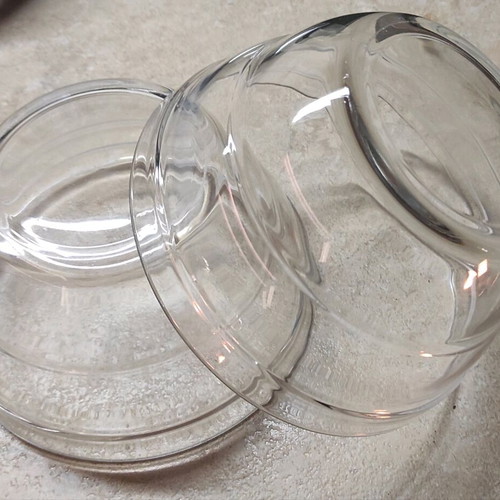 Small glass bowls used, set of 2