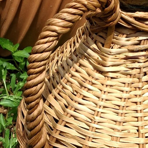 Νταμιτζάνα vintage 5 l σαν καινούργιο, χειροποίητη καλαθοπλεκτική