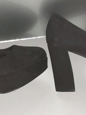 Women's shoes new suede black size 40