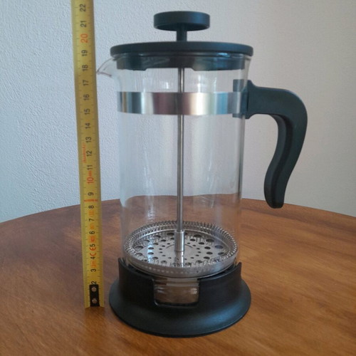 French Press Coffee Maker IKEA 1Lt like new, glass, plastic, stainless steel